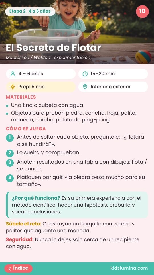 Actividad: El Secreto de Flotar